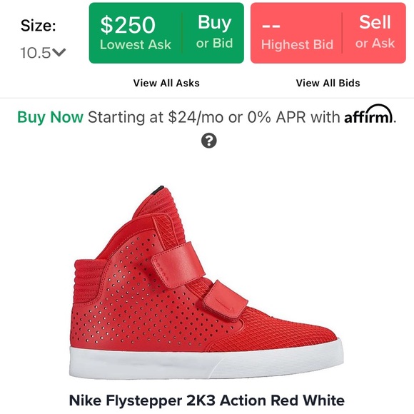 Nike Flysteppers 2k3 Action Red White - Picture 2 of 2